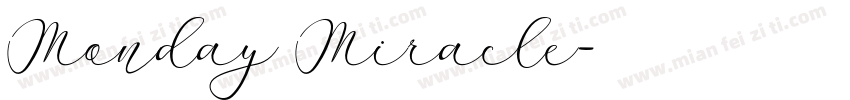 Monday Miracle字体转换